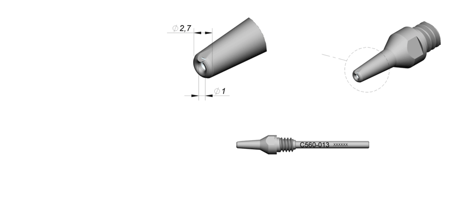 C560013 - Tip for DR560 desoldering iron